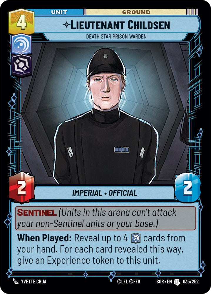 Lieutenant Childsen - Death Star Prison Warden (035/252) [Spark of Rebellion] | Fandemonia Ltd