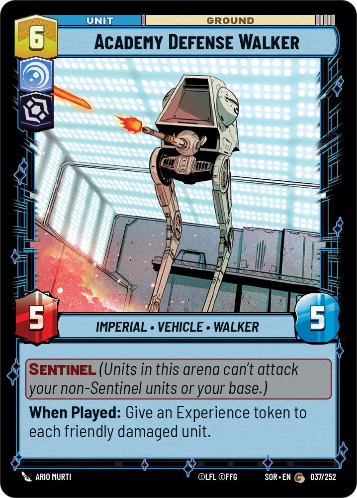Academy Defense Walker (037/252) [Spark of Rebellion] | Fandemonia Ltd