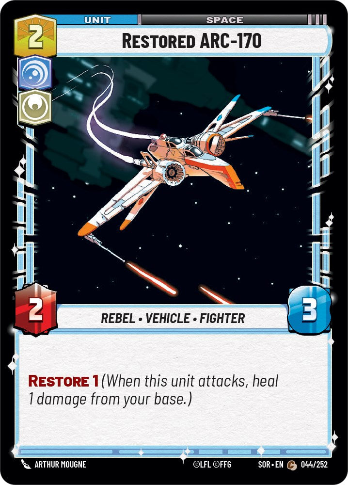 Restored ARC-170 (044/252) [Spark of Rebellion] | Fandemonia Ltd