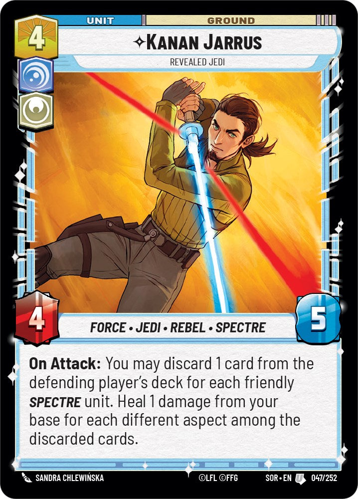 Kanan Jarrus - Revealed Jedi (047/252) [Spark of Rebellion] | Fandemonia Ltd