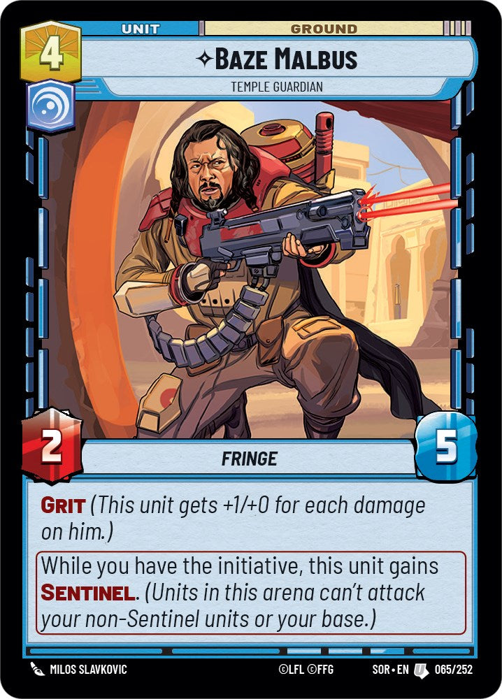 Baze Malbus - Temple Guardian (065/252) [Spark of Rebellion] | Fandemonia Ltd