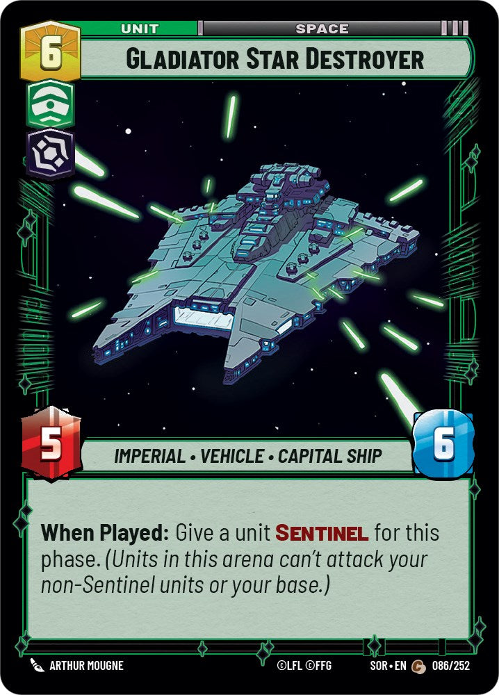 Gladiator Star Destroyer (086/252) [Spark of Rebellion] | Fandemonia Ltd