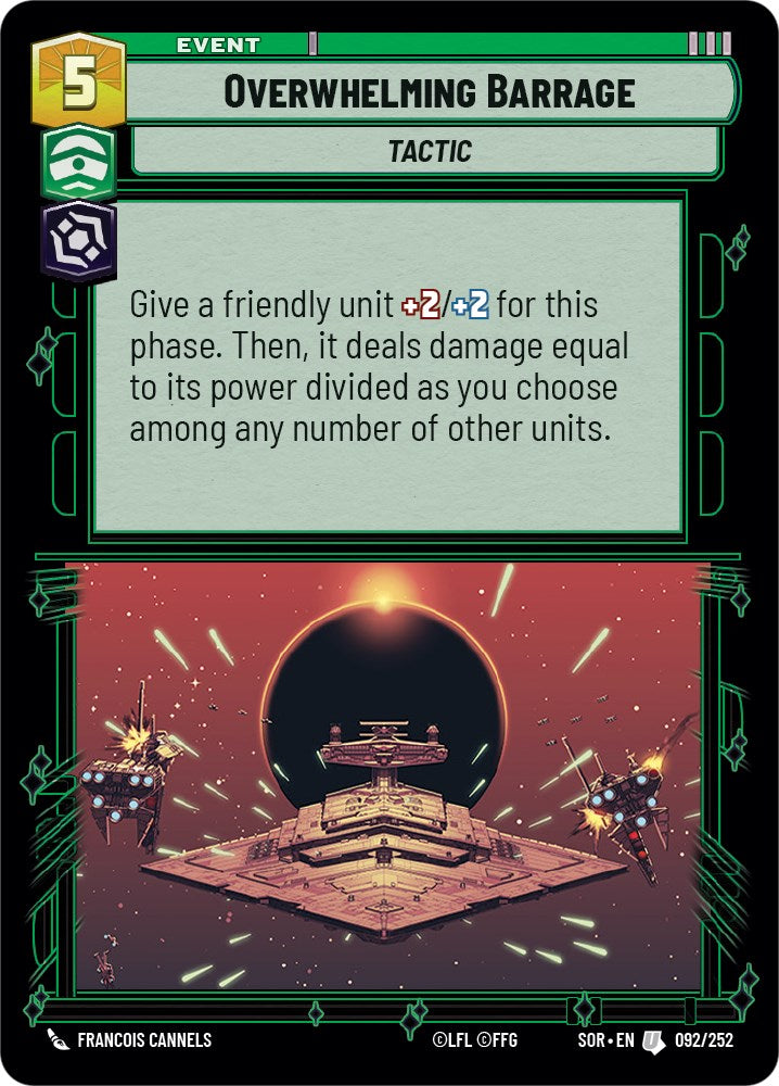 Overwhelming Barrage (092/252) [Spark of Rebellion] | Fandemonia Ltd