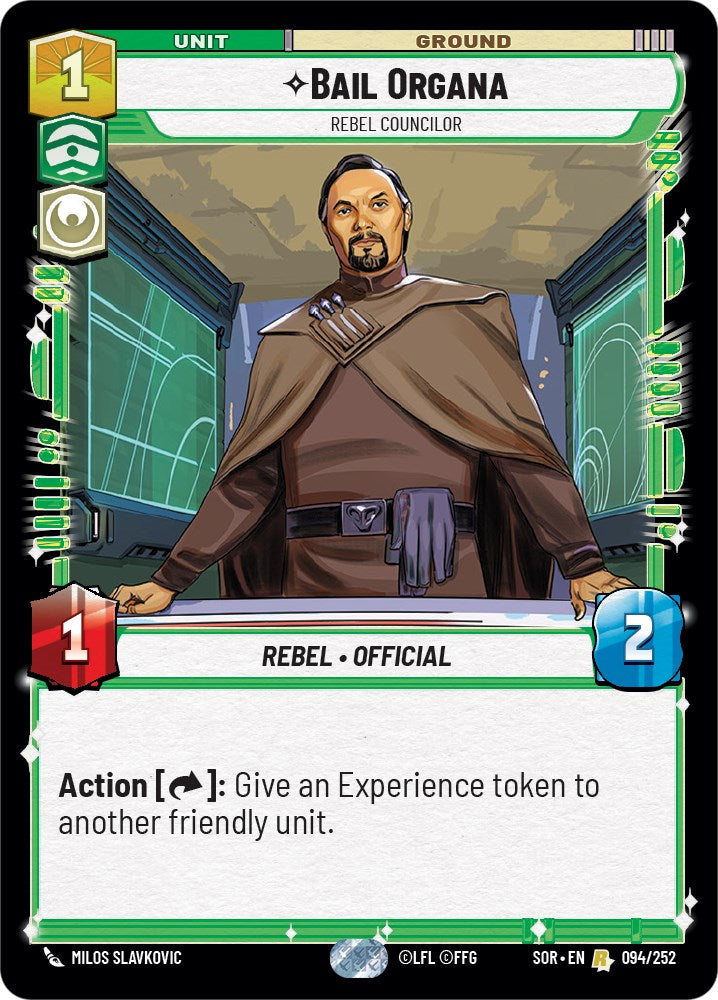 Bail Organa - Rebel Councilor (094/252) [Spark of Rebellion] | Fandemonia Ltd