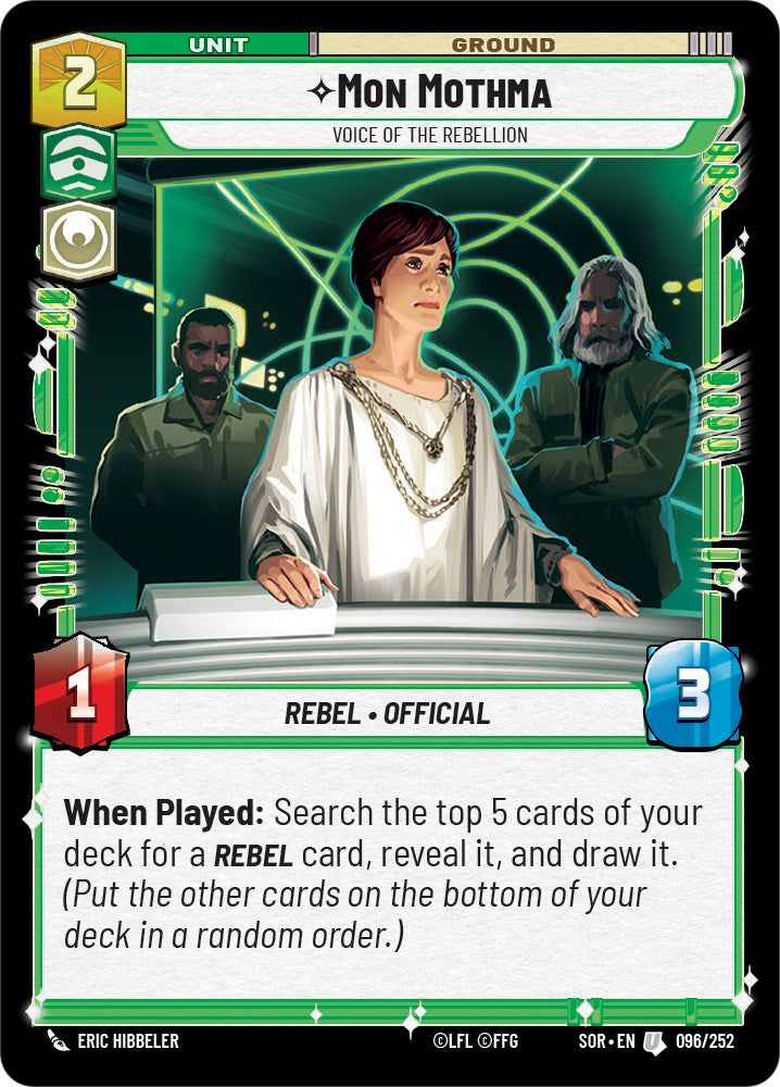 Mon Mothma - Voice of the Rebellion (096/252) [Spark of Rebellion] | Fandemonia Ltd