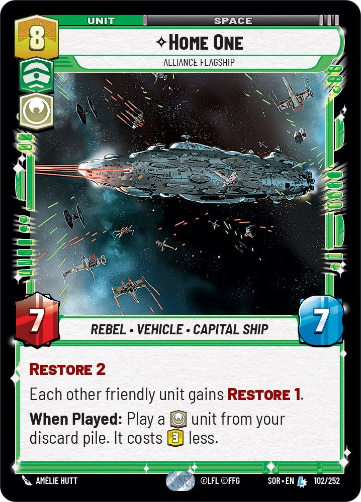 Home One - Alliance Flagship (102/252) [Spark of Rebellion] | Fandemonia Ltd