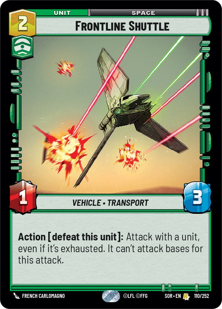 Frontline Shuttle (110/252) [Spark of Rebellion] | Fandemonia Ltd