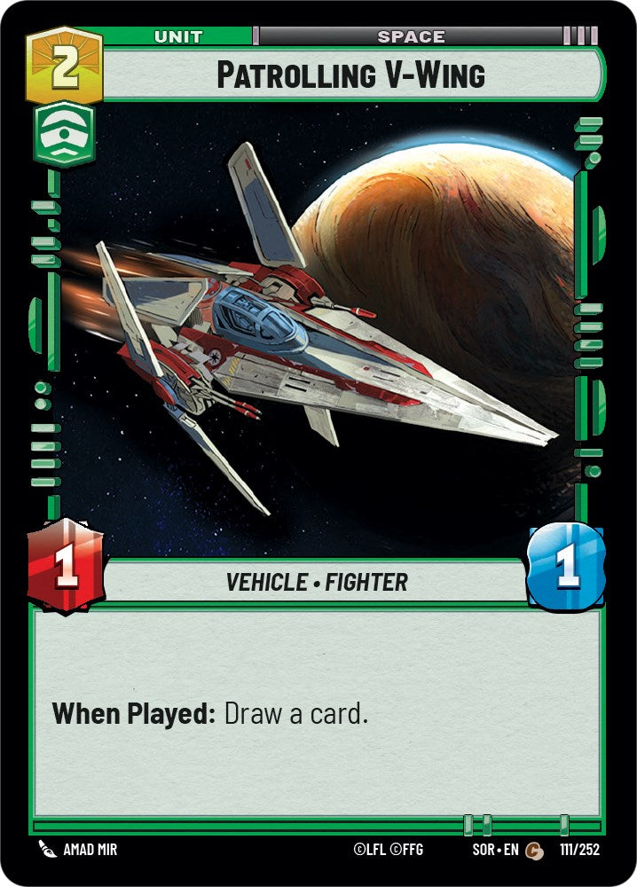 Patrolling V-Wing (111/252) [Spark of Rebellion] | Fandemonia Ltd