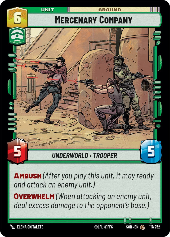 Mercenary Company (117/252) [Spark of Rebellion] | Fandemonia Ltd