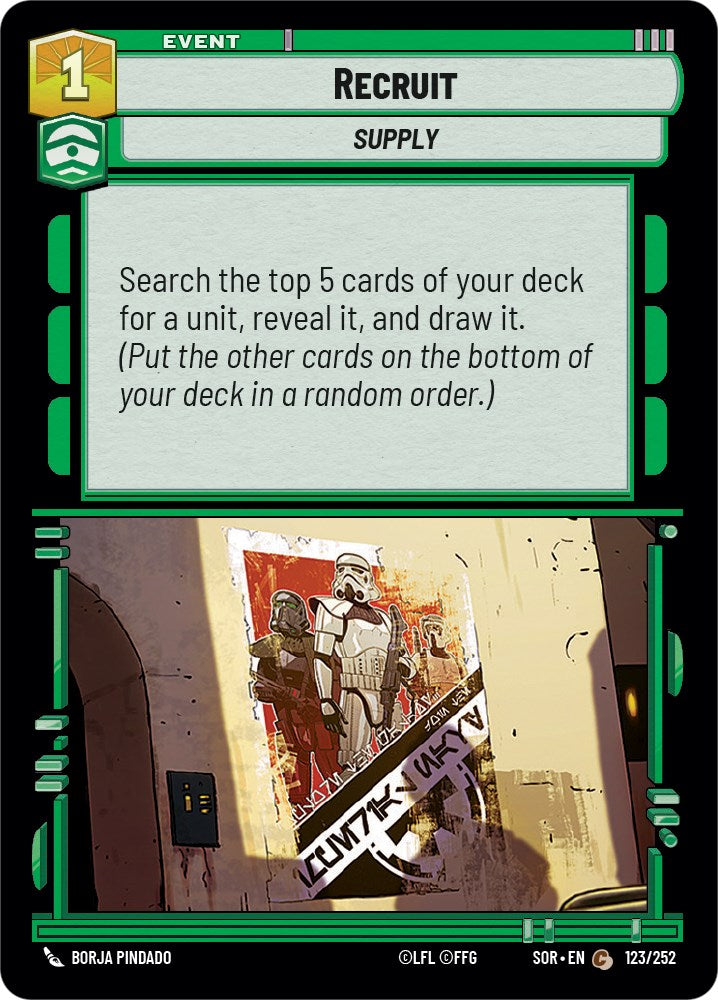 Recruit (123/252) [Spark of Rebellion] | Fandemonia Ltd