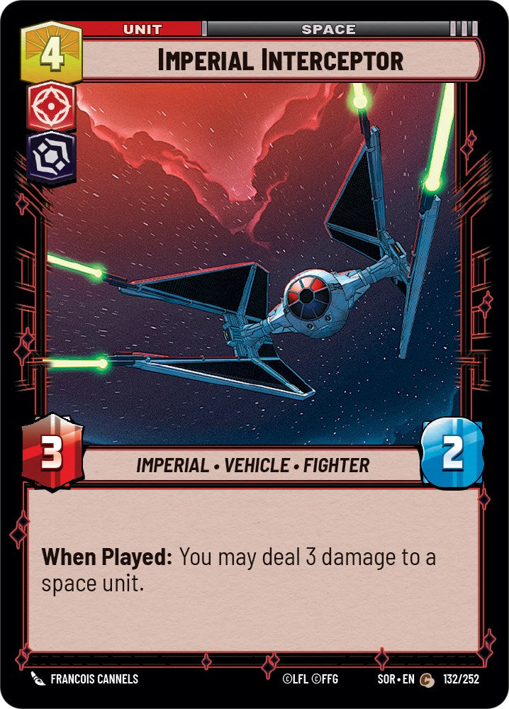 Imperial Interceptor (132/252) [Spark of Rebellion] | Fandemonia Ltd
