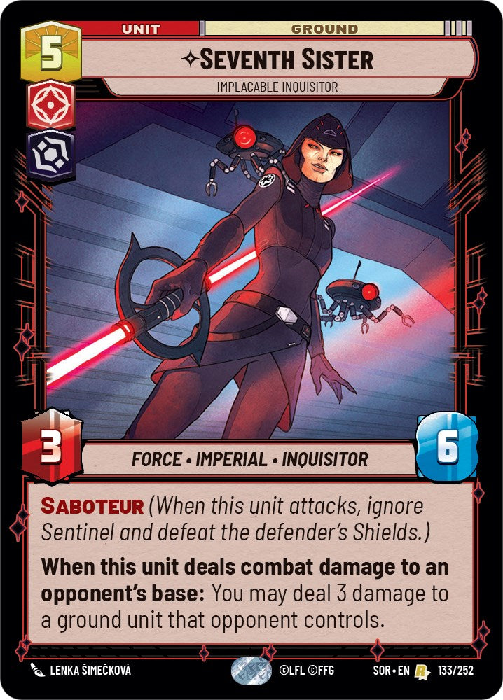 Seventh Sister - Implacable Inquisitor (133/252) [Spark of Rebellion] | Fandemonia Ltd