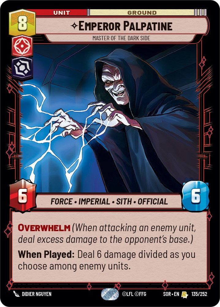 Emperor Palpatine - Master of the Dark Side (135/252) [Spark of Rebellion] | Fandemonia Ltd