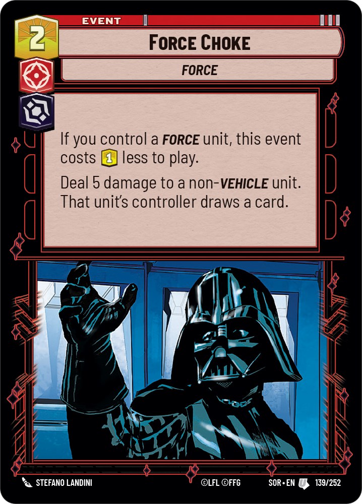 Force Choke (139/252) [Spark of Rebellion] | Fandemonia Ltd