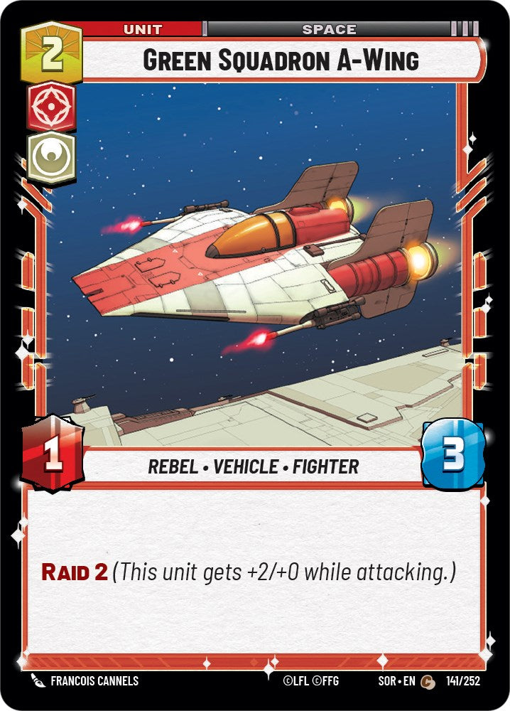 Green Squadron A-Wing (141/252) [Spark of Rebellion] | Fandemonia Ltd