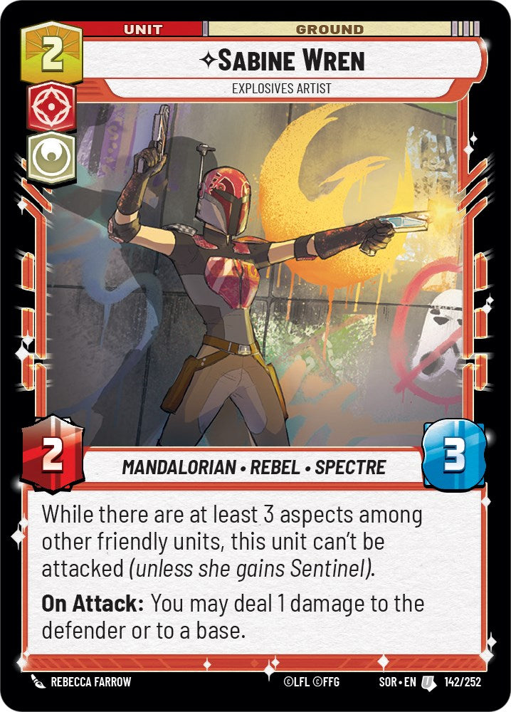 Sabine Wren - Explosives Artist (142/252) [Spark of Rebellion] | Fandemonia Ltd