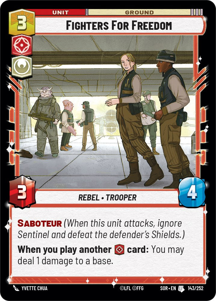 Fighters For Freedom (143/252) [Spark of Rebellion] | Fandemonia Ltd