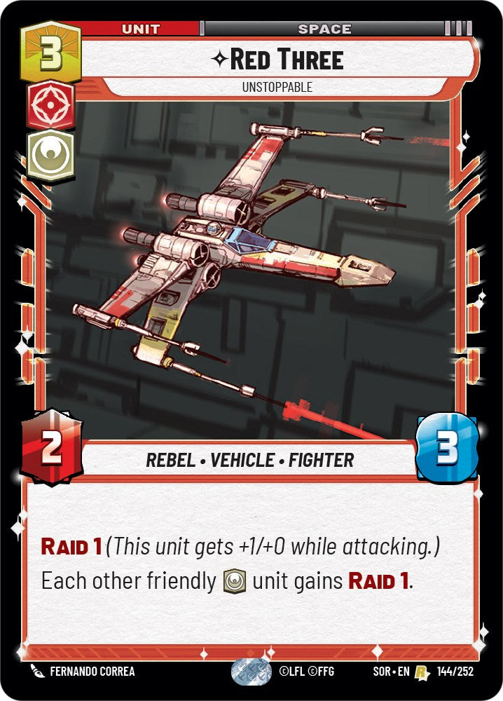 Red Three - Unstoppable (144/252) [Spark of Rebellion] | Fandemonia Ltd