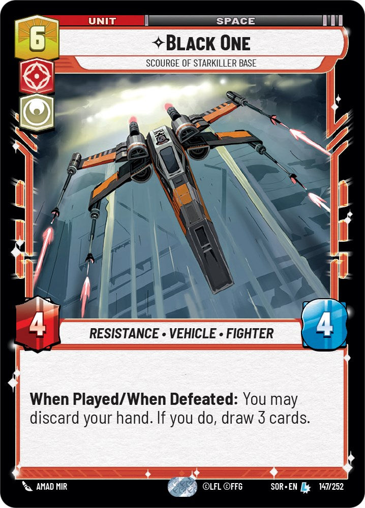 Black One - Scourge of Starkiller Base (147/252) [Spark of Rebellion] | Fandemonia Ltd