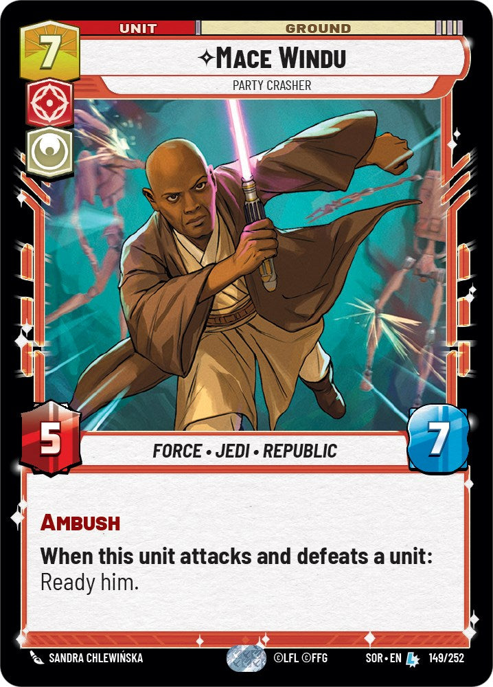 Mace Windu - Party Crasher (149/252) [Spark of Rebellion] | Fandemonia Ltd