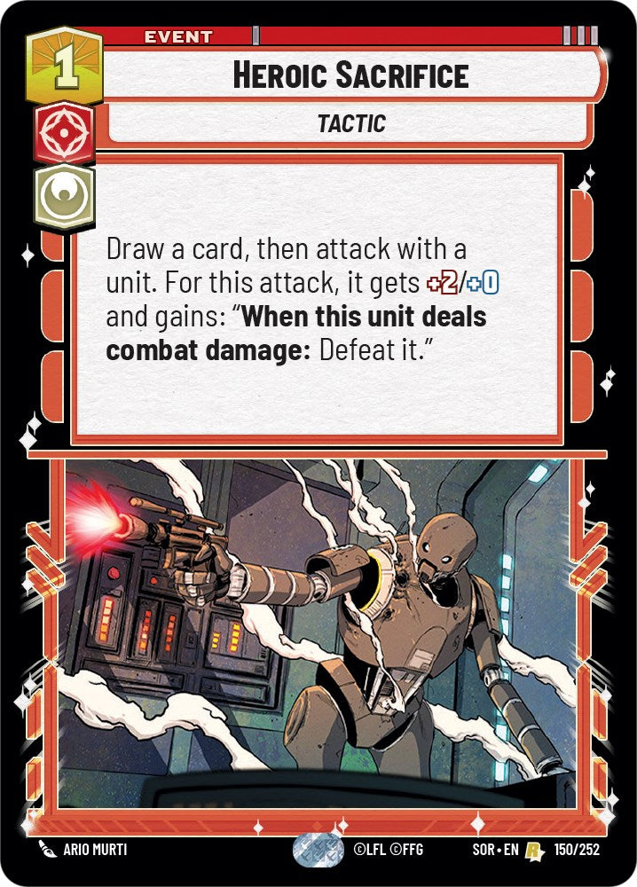 Heroic Sacrifice (150/252) [Spark of Rebellion] | Fandemonia Ltd