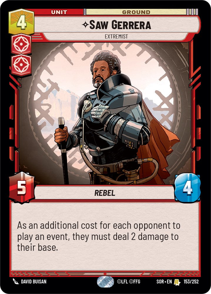 Saw Gerrera - Extremist (153/252) [Spark of Rebellion] | Fandemonia Ltd