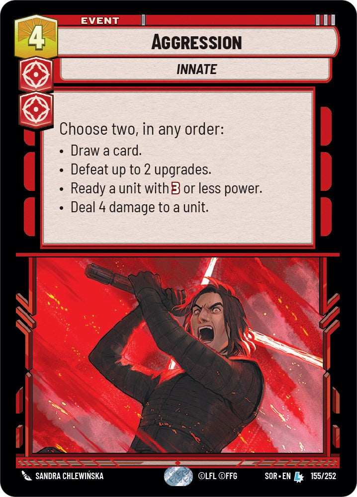 Aggression (155/252) [Spark of Rebellion] | Fandemonia Ltd