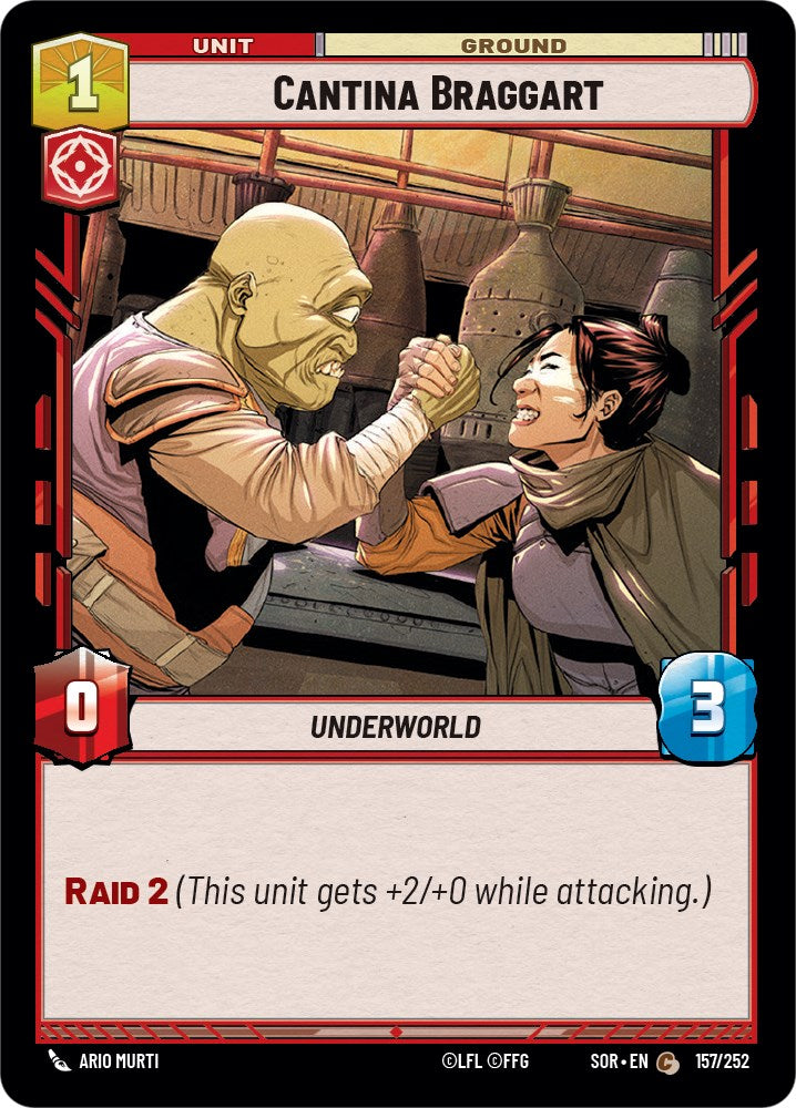 Cantina Braggart (157/252) [Spark of Rebellion] | Fandemonia Ltd