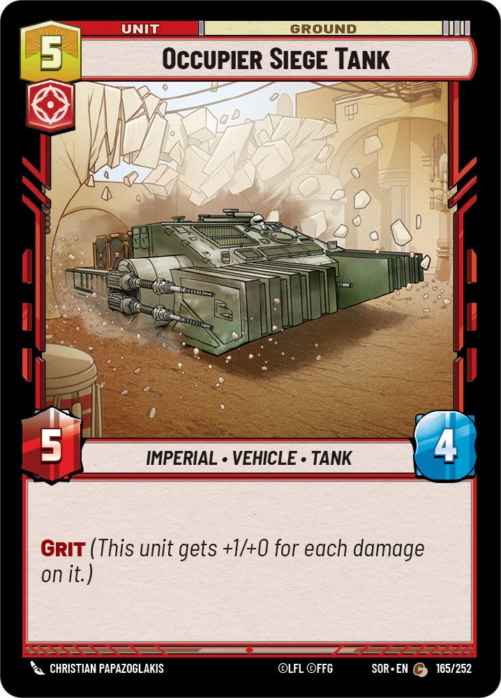 Occupier Siege Tank (165/252) [Spark of Rebellion] | Fandemonia Ltd
