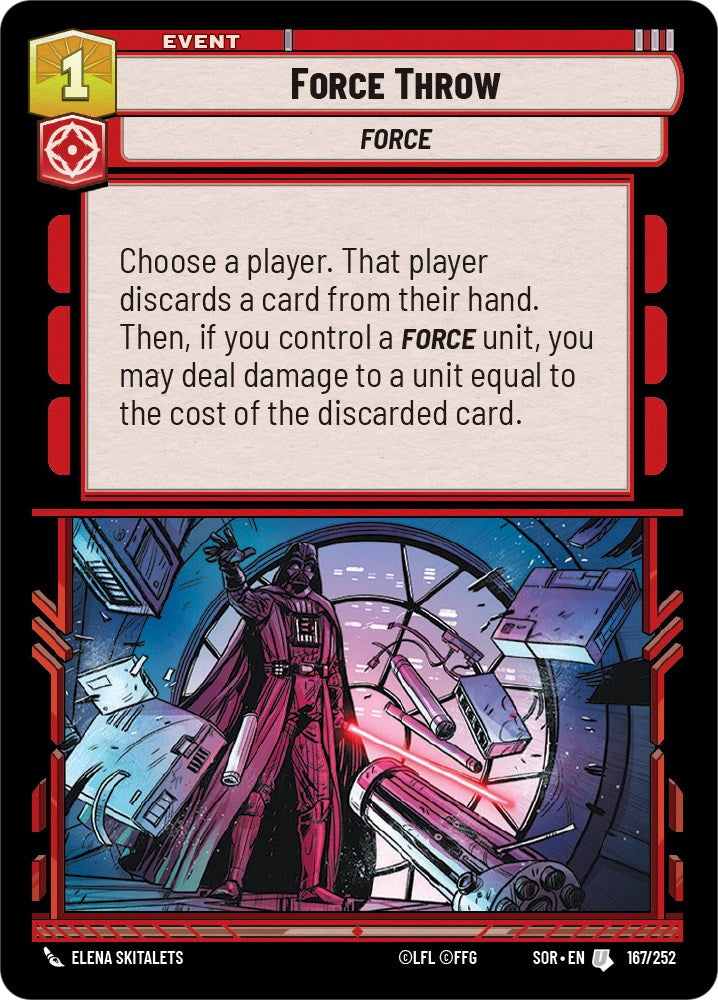 Force Throw (167/252) [Spark of Rebellion] | Fandemonia Ltd