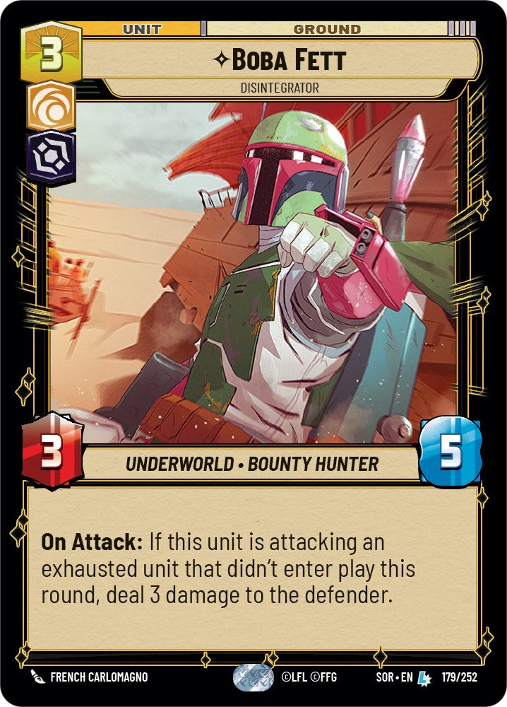 Boba Fett - Disintegrator (179/252) [Spark of Rebellion] | Fandemonia Ltd