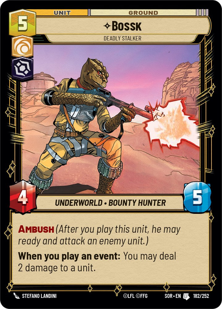 Bossk - Deadly Stalker (182/252) [Spark of Rebellion] | Fandemonia Ltd