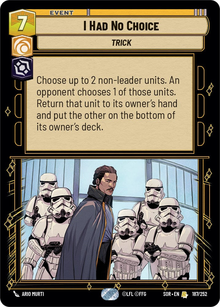 I Had No Choice (187/252) [Spark of Rebellion] | Fandemonia Ltd