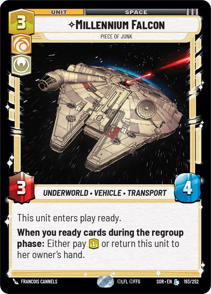 Millennium Falcon - Piece of Junk (193/252) [Spark of Rebellion] | Fandemonia Ltd