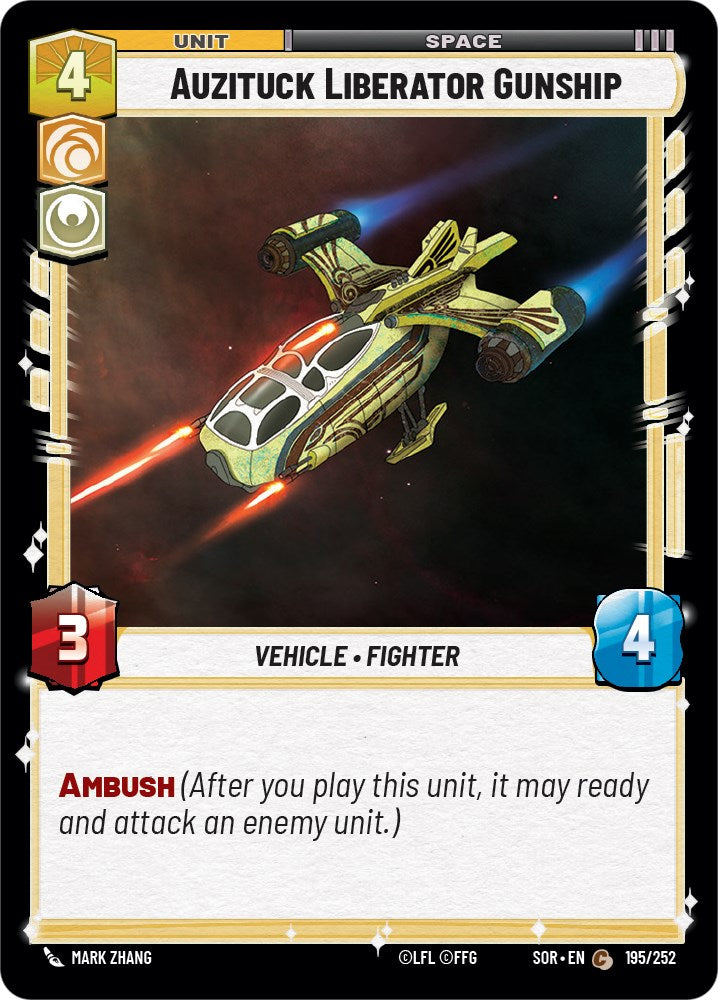 Auzituck Liberator Gunship (195/252) [Spark of Rebellion] | Fandemonia Ltd