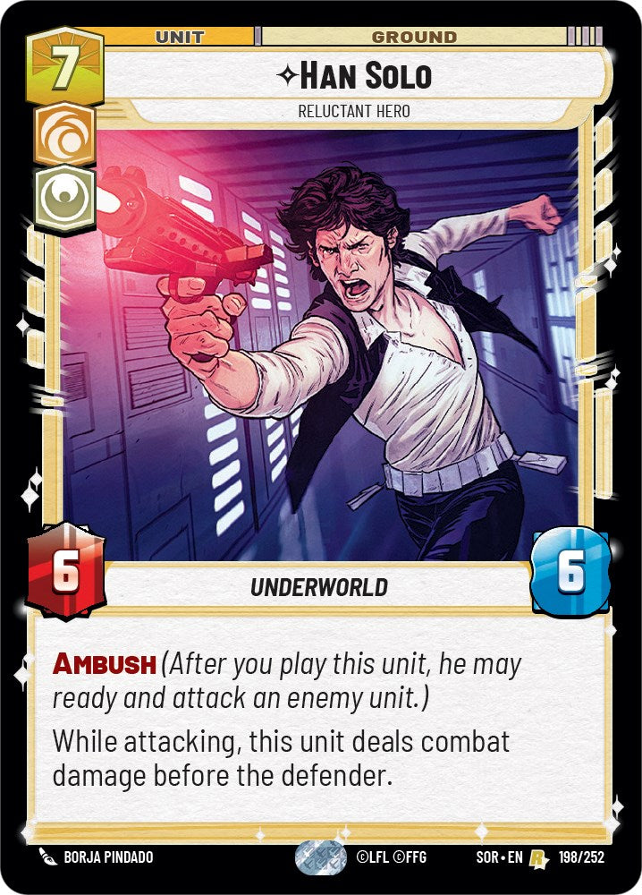 Han Solo - Relunctant Hero (198/252) [Spark of Rebellion] | Fandemonia Ltd