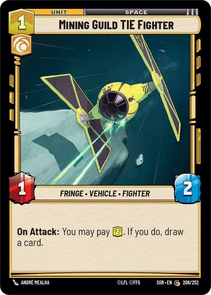 Mining Guild TIE Fighter (206/252) [Spark of Rebellion] | Fandemonia Ltd