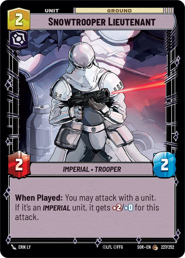 Snowtrooper Lieutenant (227/252) [Spark of Rebellion] | Fandemonia Ltd