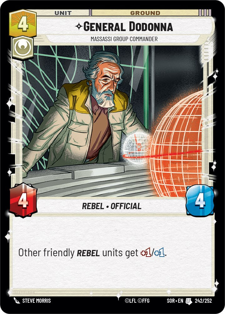 General Dodonna - Massassi Group Commander (242/252) [Spark of Rebellion] | Fandemonia Ltd