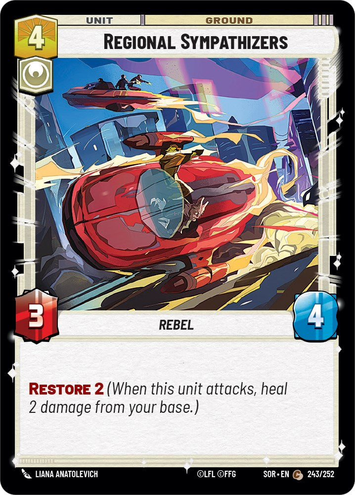 Regional Sympathizers (243/252) [Spark of Rebellion] | Fandemonia Ltd