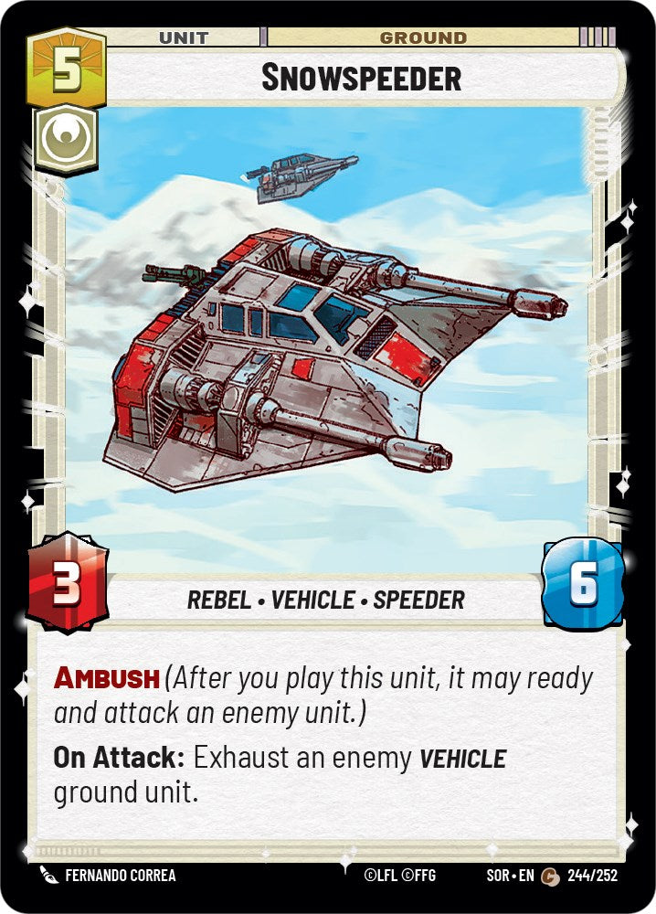Snowspeeder (244/252) [Spark of Rebellion] | Fandemonia Ltd