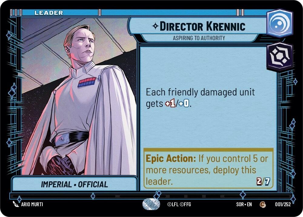 Director Krennic - Aspiring to Authority (001/252) [Spark of Rebellion] | Fandemonia Ltd