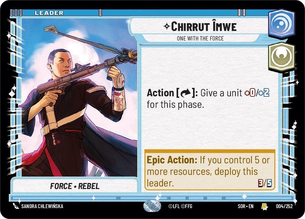Chirrut emwe - One With The Force (004/252) [Spark of Rebellion] | Fandemonia Ltd