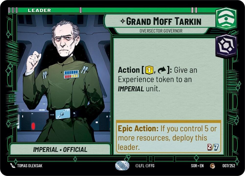 Grand Moff Tarkin - Oversector Governor (007/252) [Spark of Rebellion] | Fandemonia Ltd