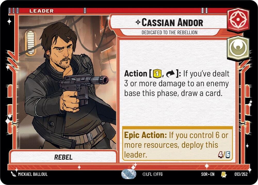 Cassian Andor - Dedicated to the Rebellion (013/252) [Spark of Rebellion] | Fandemonia Ltd