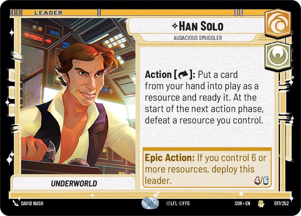 Han Solo - Audacious Smuggler (017/252) [Spark of Rebellion] | Fandemonia Ltd