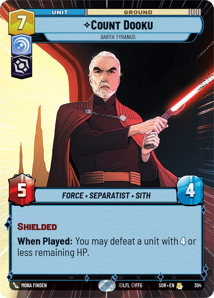 Count Dooku - Darth Tyranus (Hyperspace) (304) [Spark of Rebellion] | Fandemonia Ltd