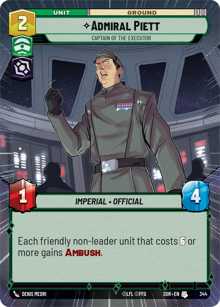Admiral Piett - Captain of the Executor (Hyperspace) (344) [Spark of Rebellion] | Fandemonia Ltd