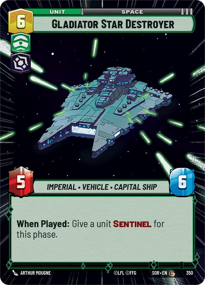 Gladiator Star Destroyer (Hyperspace) (350) [Spark of Rebellion] | Fandemonia Ltd