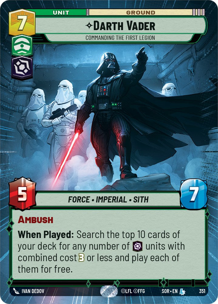 Darth Vader - Commanding the First Legion (Hyperspace) (351) [Spark of Rebellion] | Fandemonia Ltd